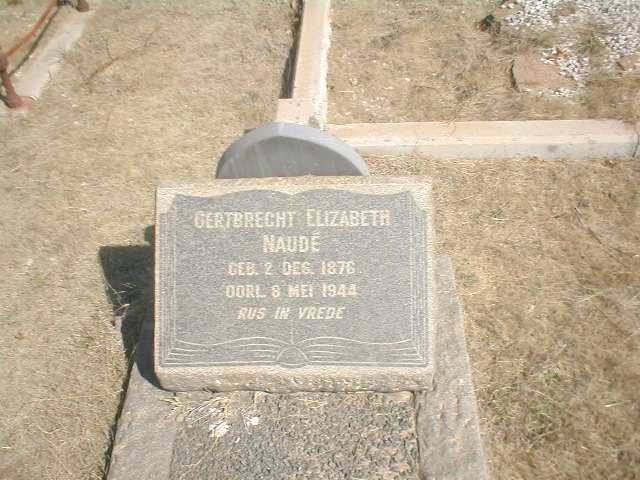NAUDE Gertbrecht Elizabeth 1876-1944