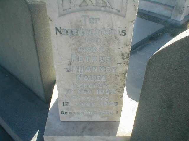 NAUDE Petrus Johannes 1832-1890