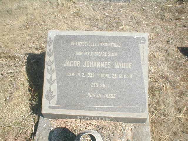 NAUDE Jacobus Johannes 1933-1959