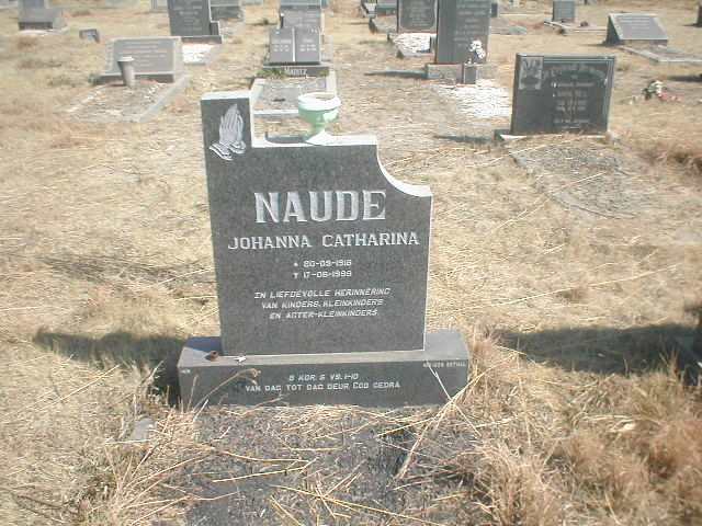 NAUDE Johanna Catharina 1918-1999