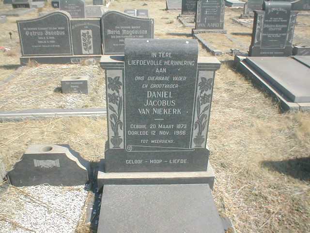 NIEKERK Daniel Jacobus, van 1873-1966