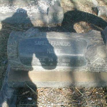 NAUDE Sarel Francois 1888-1962