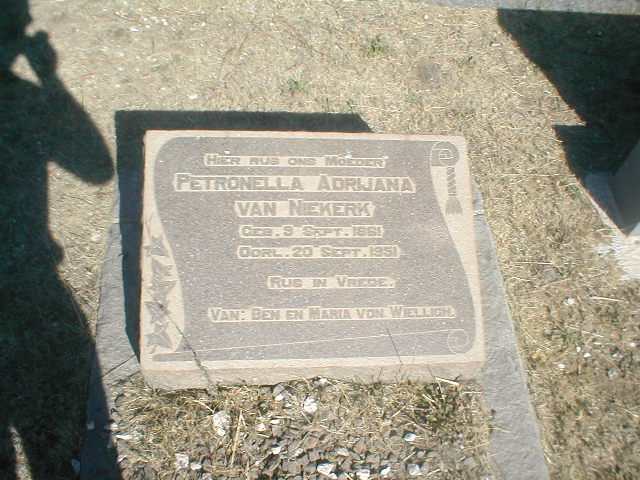NIEKERK Petronella Adrijana, van 1881-1951