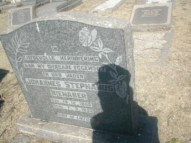 NIENABER Johannes Stephanus 1898-1952