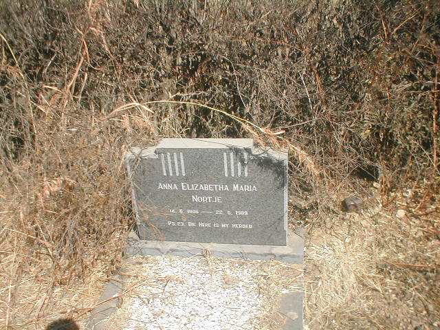 NORTJE Anna Elizabetha Maria 1906-1989