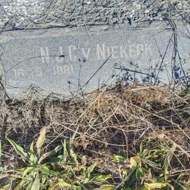NIEKERK N.J.C., van 1881-?