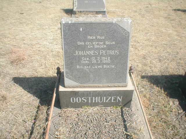 OOSTHUIZEN Johannes Petrus 1942-1960