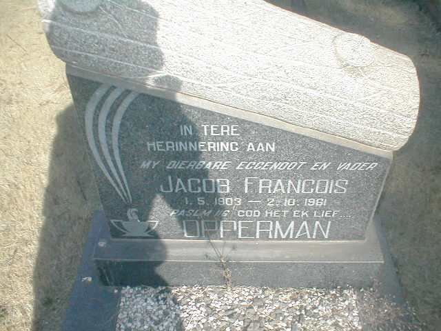 OPPERMAN Jacob Francois 1903-1961