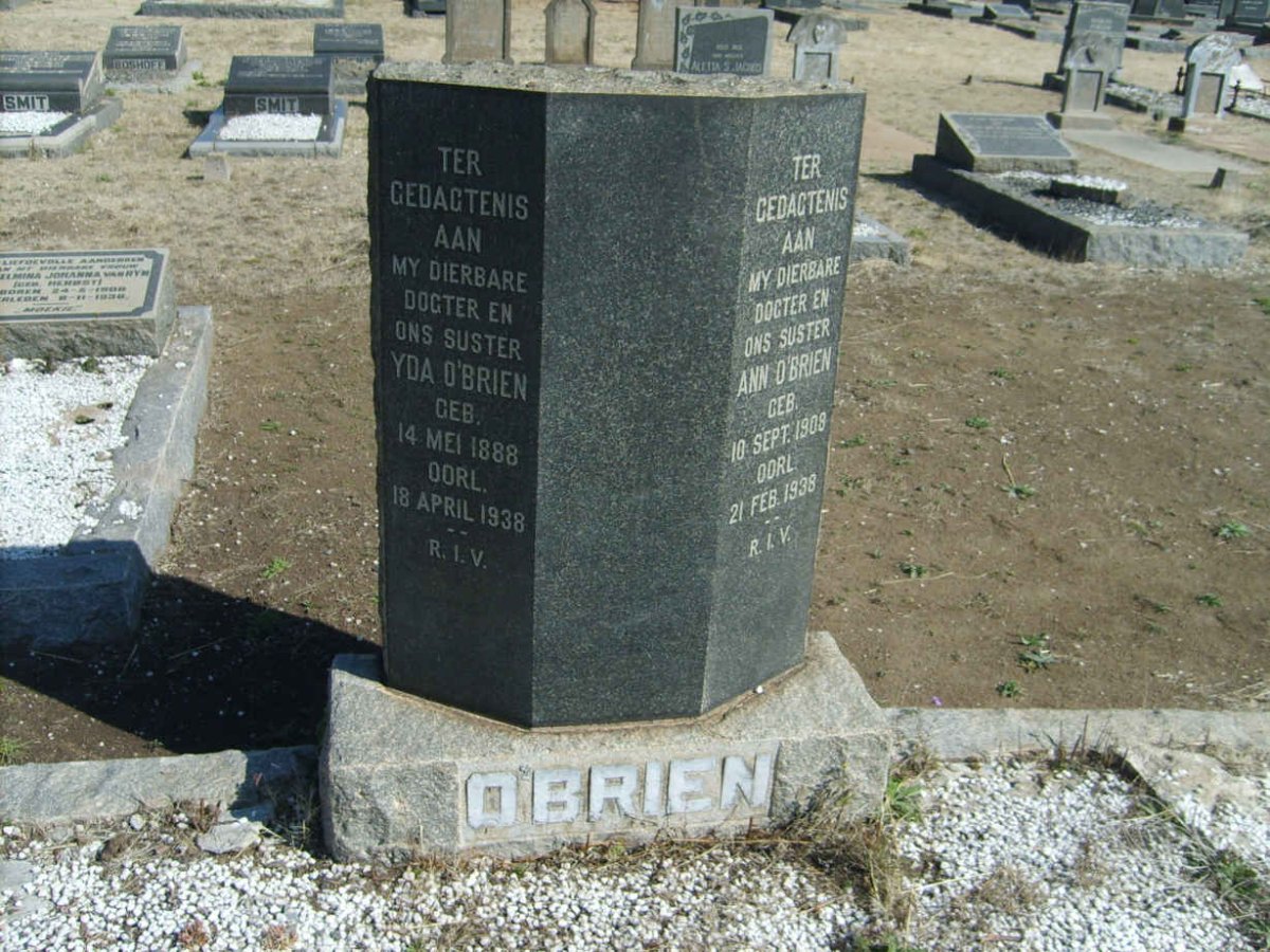 O'BRIEN Yda 1888-1938 :: O'BRIEN Ann 1908-1938