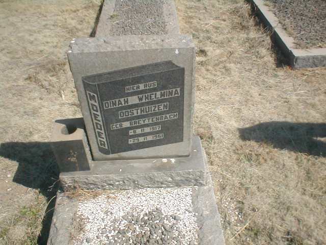 OOSTHUIZEN Dinah Wilhelmina geb. BREYTENBACH 1917-1961