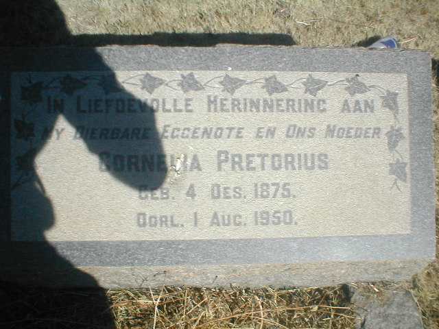 PRETORIUS Cornelia 1875-1950