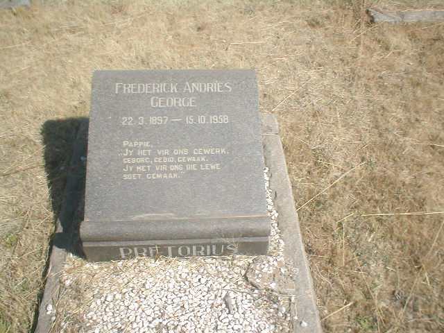 PRETORIUS Frederick Andries George 1897-1958