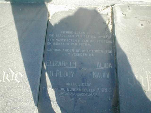 PLOOY Elizabeth, du :: NAUDE Alida