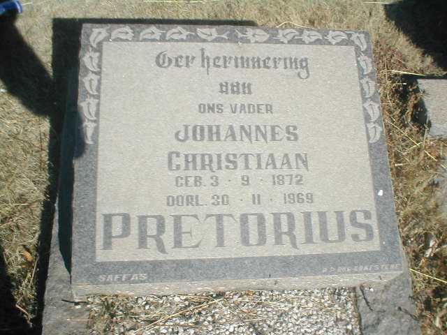 PRETORIUS Johannes Christiaan 1872-1969