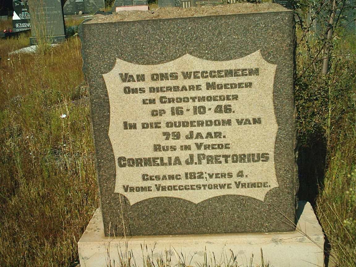 PRETORIUS Cornelia J.