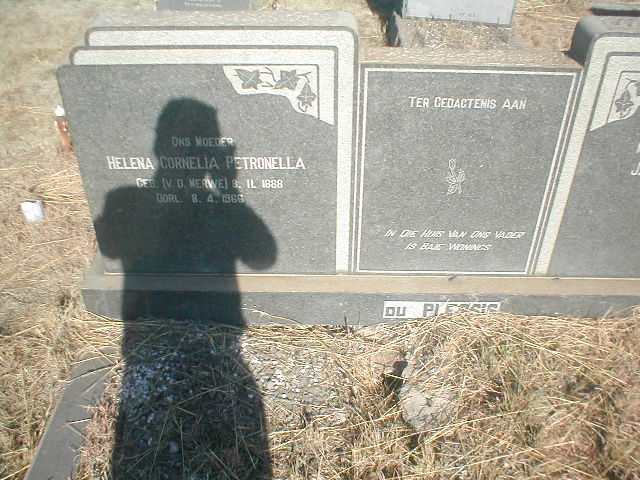 PLESSIS Helena Cornelia Petronella, du nee V.D.MERWE 1888-1968