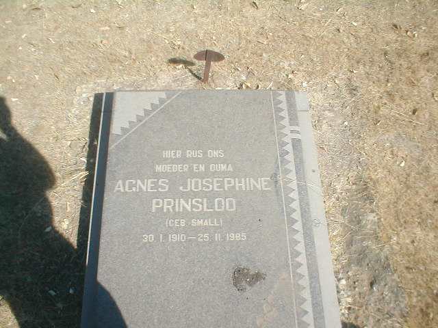PRINSLOO Agnes Josephine nee SMALL 1910-1985