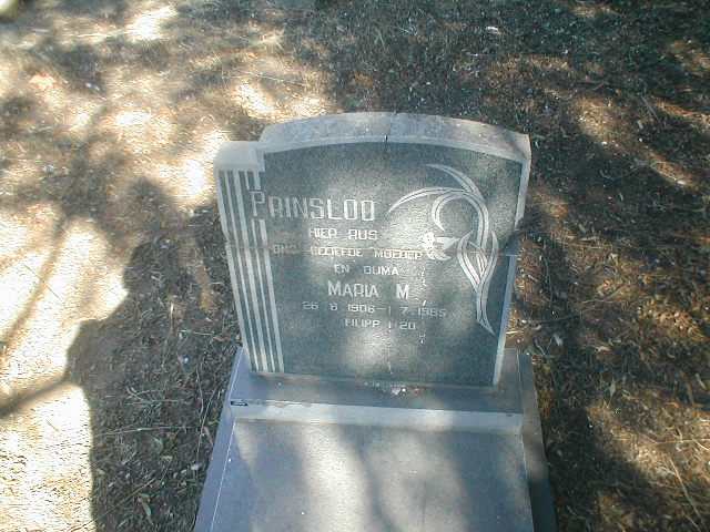 PRINSLOO Maria M. 1906-1985