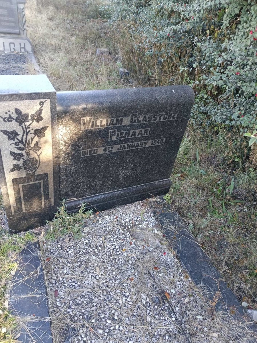 PIENAAR William Gladstone -1940
