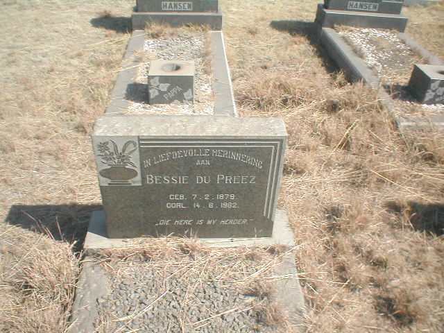 PREEZ Bessie, du 1879-1962