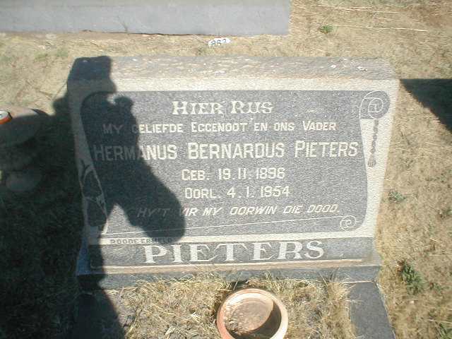 PIETERS Hermanus Bernardus 1896-1954