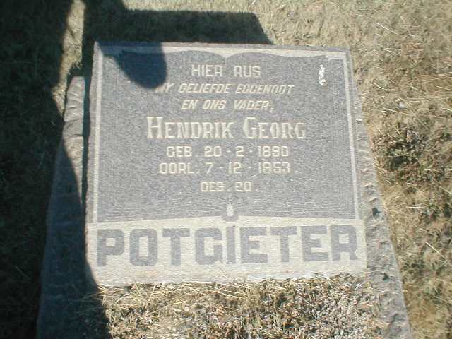 POTGIETER Hendrik Georg 1890-1953