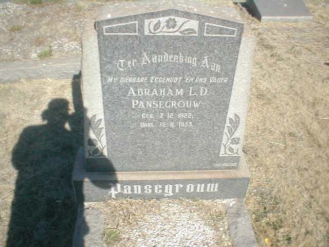 PANSEGROUW Abraham L.D. 1922-1953