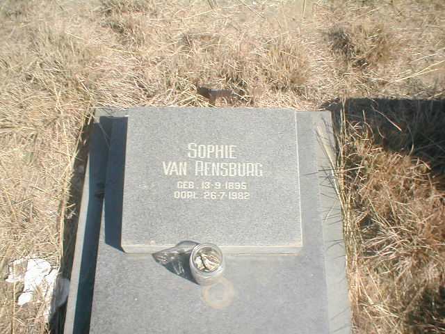 RENSBURG Sophie, van 1895-1962