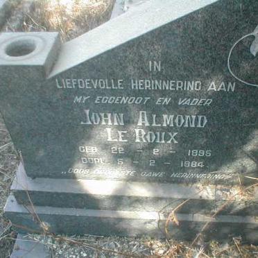 ROUX John Almond, le 1895-1964