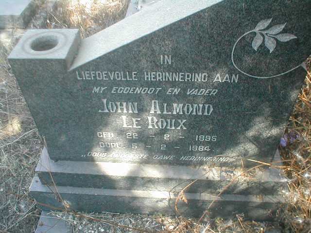 ROUX John Almond, le 1895-1964