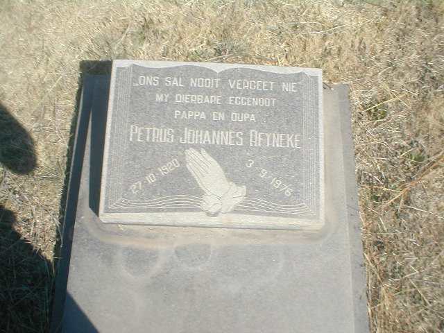 REYNEKE Petrus Johannes 1920-1976