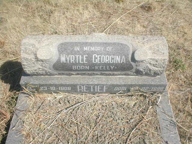 RETIEF Myrtle Georgina nee KELLY 1909-1996