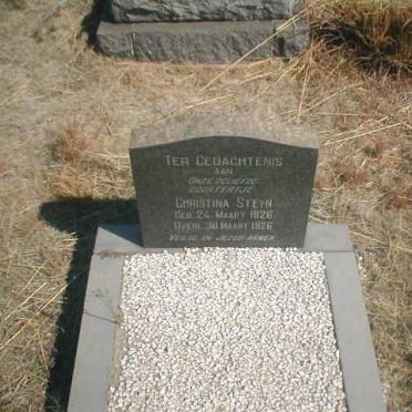 STEYN Christina 1926-1926