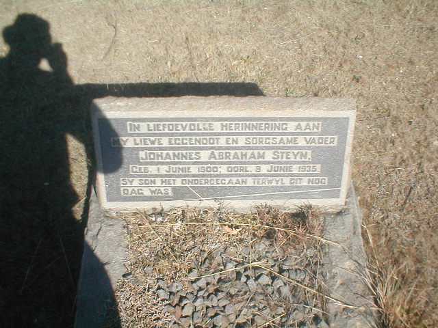 STEYN Johannes Abraham 1900-1935