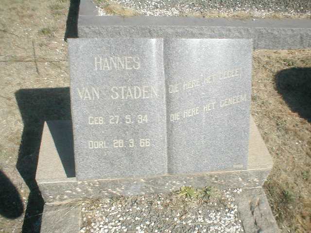 STADEN Hannes, Van 1934-1966