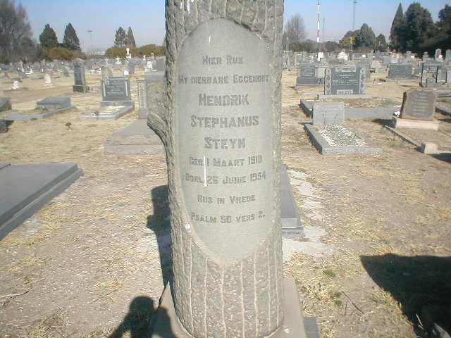 STEYN Hendrik Stephanus 1910-1954