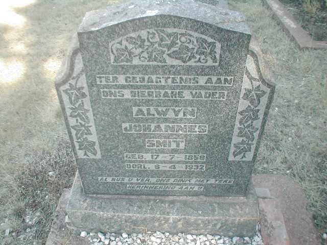 SMIT Alwyn Johannes 1858-1932