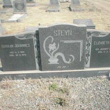 STEYN Adriaan Johannes 1882-1970 &amp; Elizabeth Johanna BOSHOFF 1897-1986