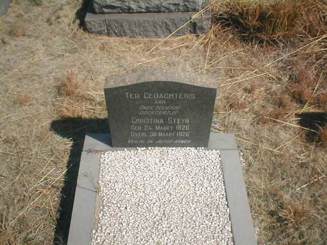STEYN Christina 1926-1926