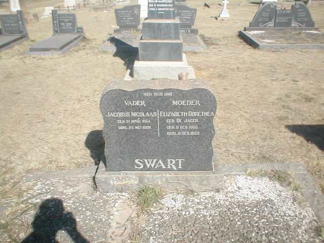 SWART Jacobus Nicolaas 1854-1928 &amp; Elizabeth Dorethea DE JAGER 1860-1953