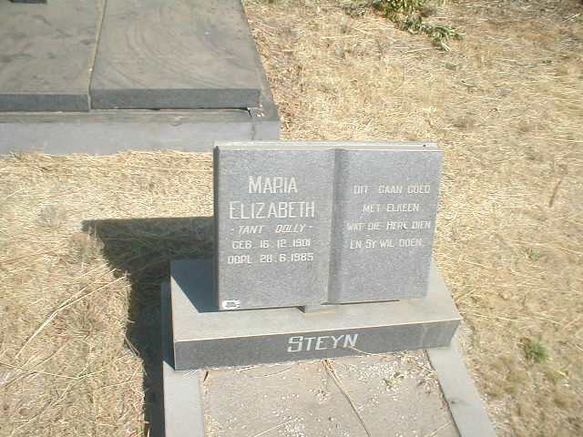 STEYN Maria Elizabeth 1901-1985