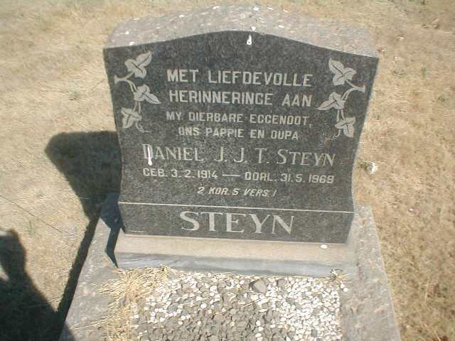 STEYN Daniel J. J. T. 1914-1969