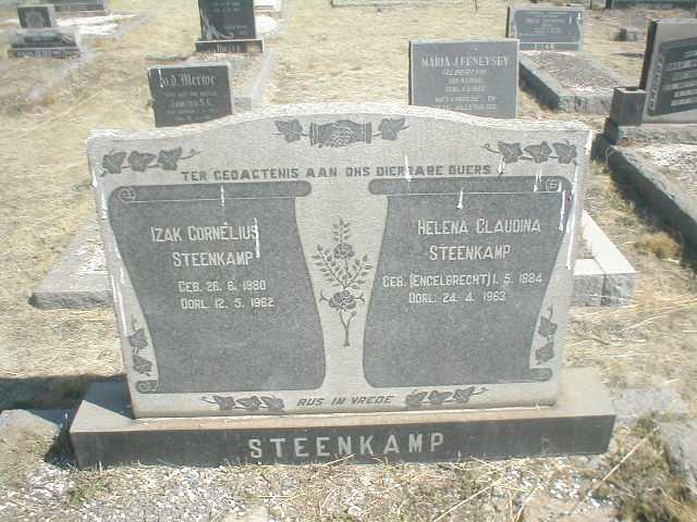 STEENKAMP Izak Cornelius 1880-1962 &amp; Helena Claudina ENGELBRECHT 1884-1963