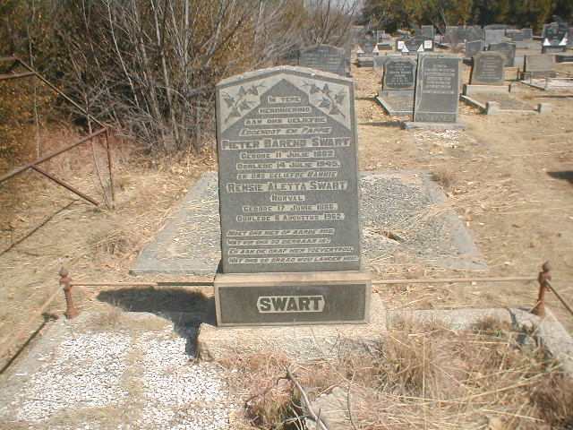 SWART Pieter Barend 1882-1945 &amp; Rensie Aletta NORVAL 1886-1962