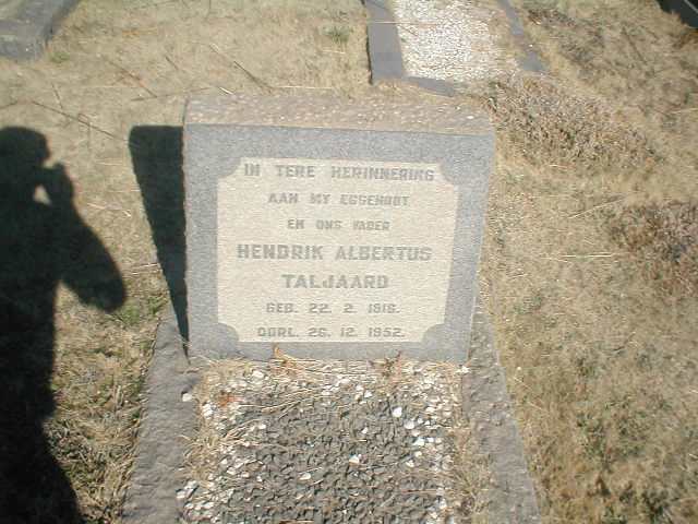 TALJAARD Hendrik Albertus 1915-1952
