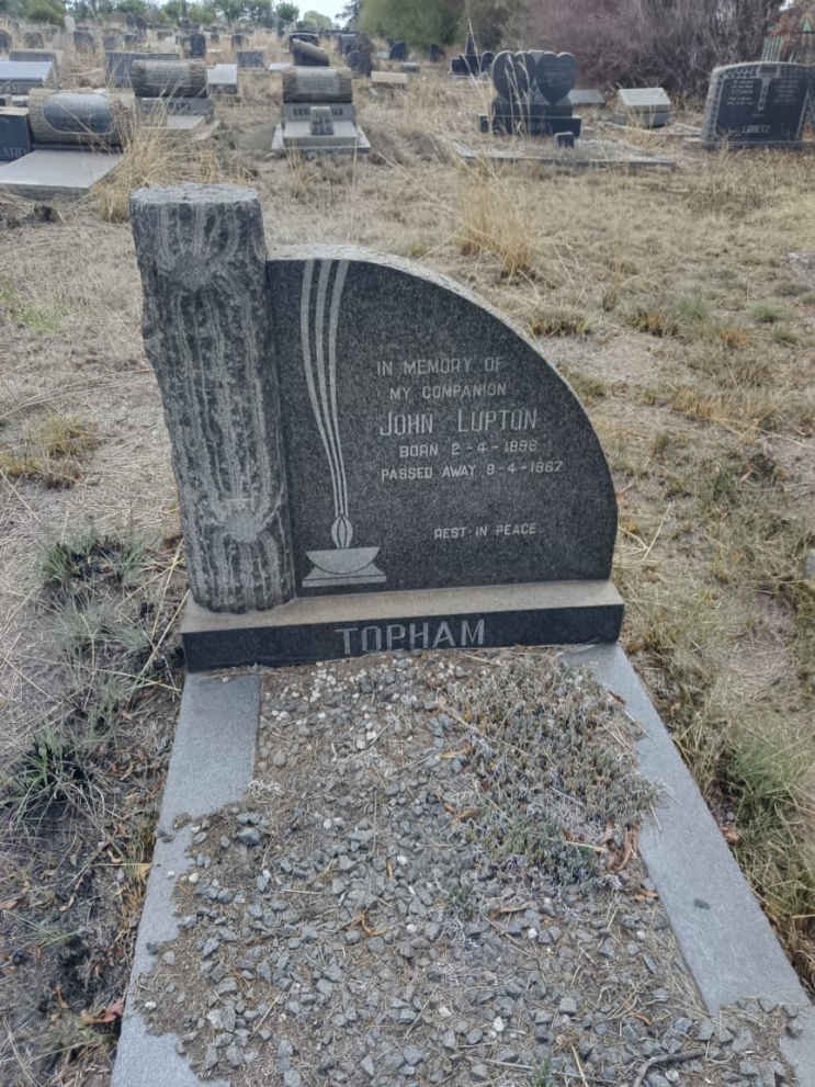 TOPHAM John Lupton 1898-1967