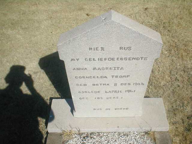 TROMP Anna Magreita Corneelea nee BOTHA 1906-1941