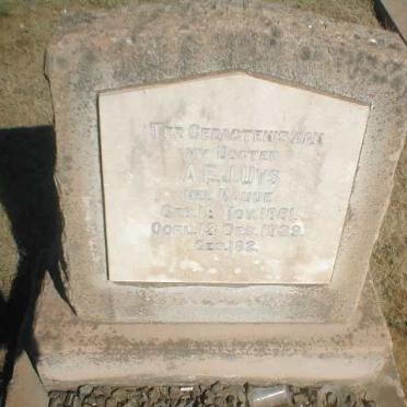 UYS A.E.J. nee NAUDE 1881-1939
