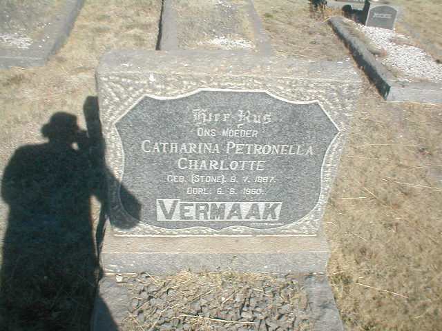 VERMAAK Catharina Petronella Charlotte geb. STONE 1897-1960