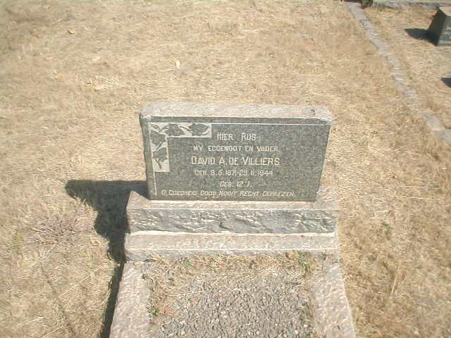 VILLIERS David A, de 1871-1944